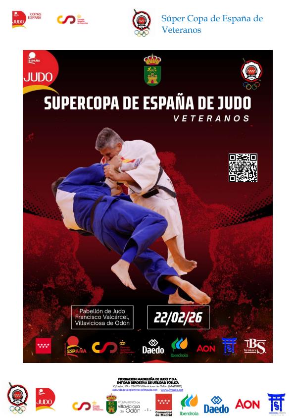 3 Judokas Navarros en la Supercopa de Espa&ntilde;a de Judo Veteranos de Madrid 21-02-26